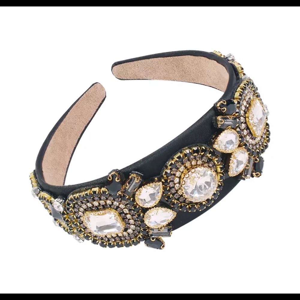 Retro rhinestones headband for women